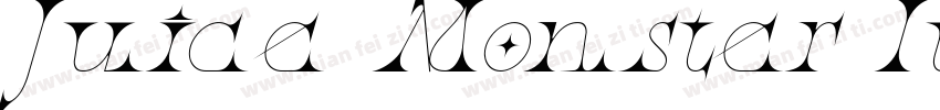 Juice Monster Itali字体转换